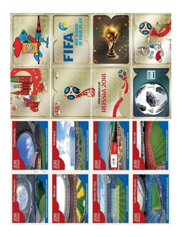 Figurinhas P Imprimir Copa Do Mundo 2018 Russia Em Pdf