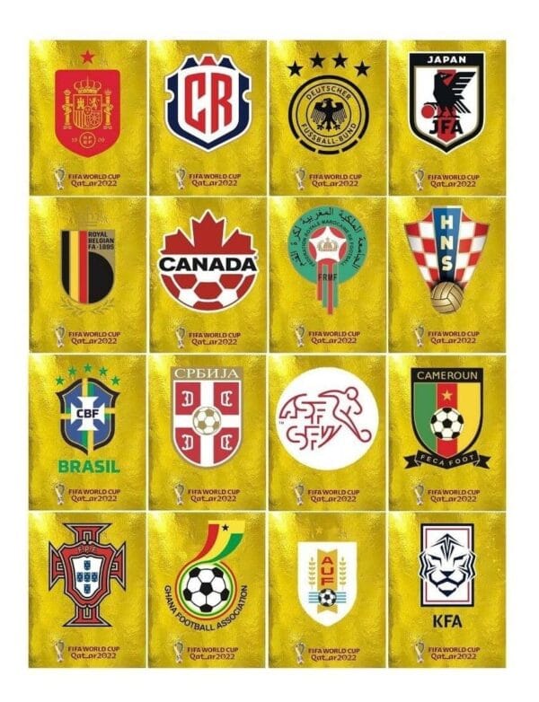 Figurinhas P Imprimir Copa Do Mundo 2022 Qatar Oryx Edition