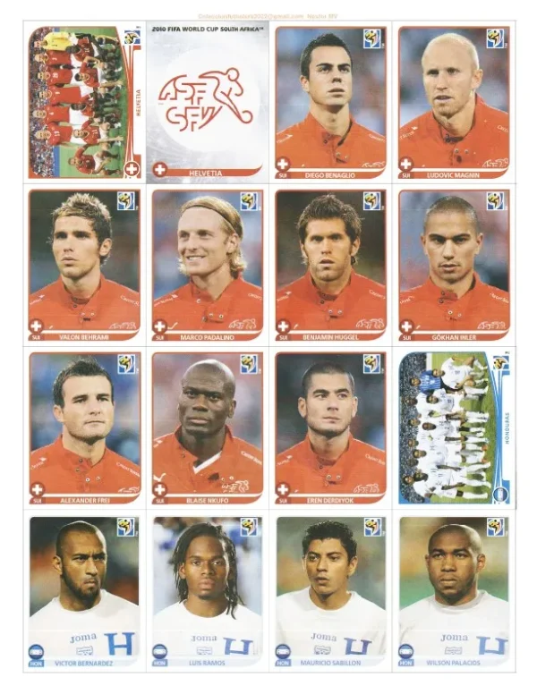 Figurinhas Pdf P Imprimir Copa Do Mundo 2010 África Do Sul