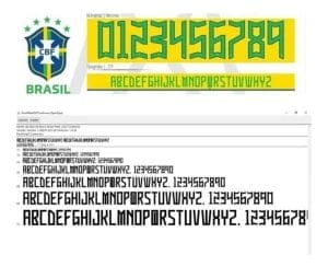 Fonte Vetor Camisa Seleção Brasileira 2022 Copa Mundo Qatar