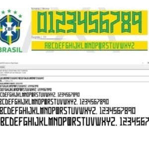 Fonte Vetor Camisa Seleção Brasileira 2022 Copa Mundo Qatar