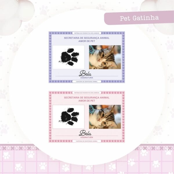 Identidade Pet Gatinha