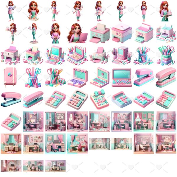 Ilustracoes Artesa Mulher Empreendedora Png Fofo 3d