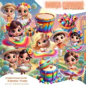 Ilustrações Dança Carimbó Cute 3D Fofo Imagens Png 46 Ilustrações Dança Carimbó Cute 3D Fofo Imagens Png