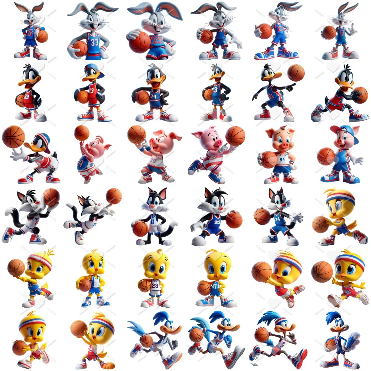 Ilustrações Looney Tunes Basquete Cute 3D Fofo Imagens Png 2 Ilustrações Looney Tunes Basquete Cute 3D Fofo Imagens Png