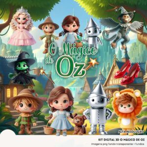 Ilustracoes O Magico De Oz Cute 3d Fofo Mascotinhos Png 3