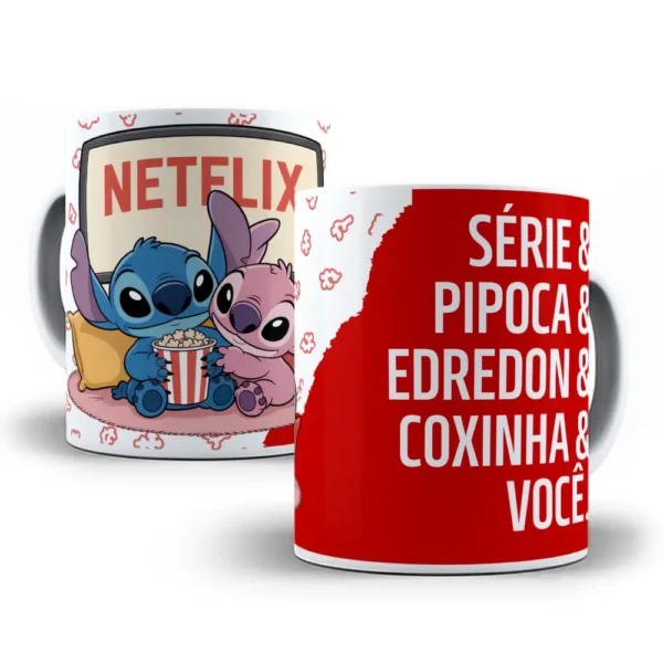 Kit 14 Artes de Stitch para Caneca Dia dos Namorados