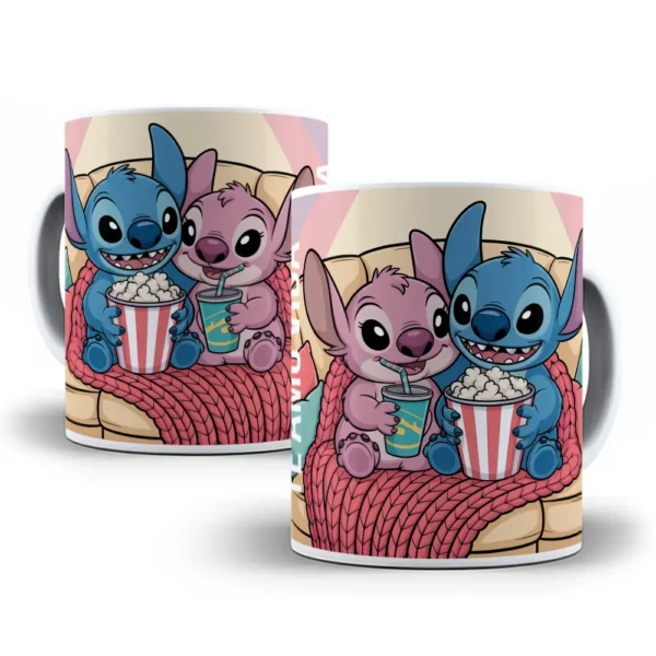 Kit 14 Artes de Stitch para Caneca Dia dos Namorados