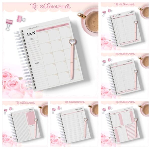 Kit Agendas Cabeleireira
