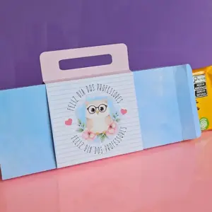 Kit Arquivo Professores Caixa Barra Chocolate