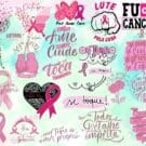 Kit Arquivos Lettering Frases Outubro Rosa Mulher Png