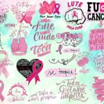 Kit Arquivos Lettering Frases Outubro Rosa Mulher Png