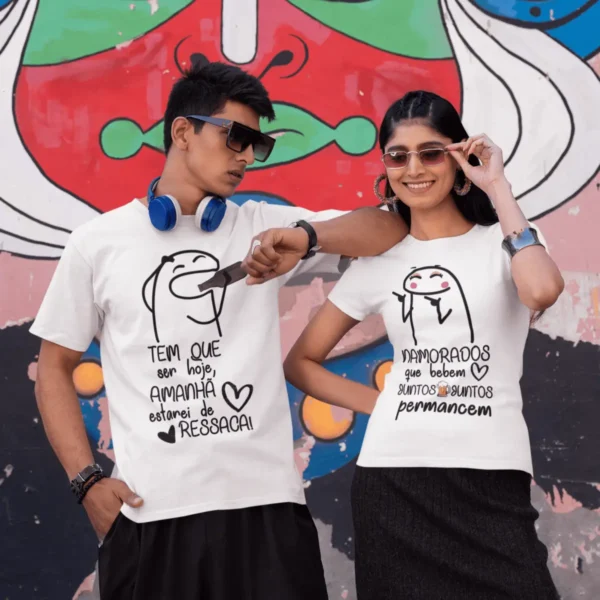 Kit Arte Dia dos Namorados para Copos e Camisas