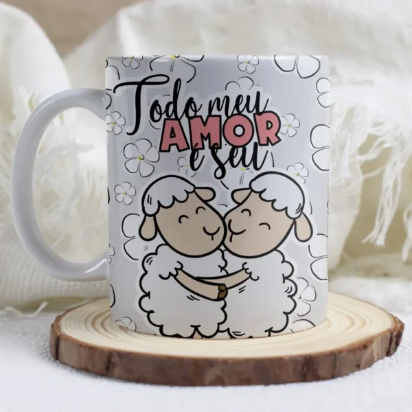 Kit Arte Digital para Canecas Dia dos Namorados