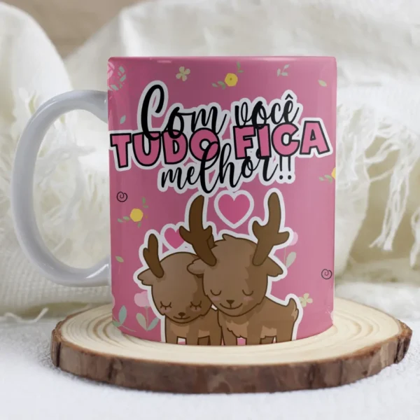 Kit Arte Digital para Canecas Dia dos Namorados