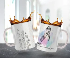 Kit Arte para Caneca Dia das Mães - Estilo Minimalista