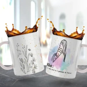 Kit Arte para Caneca Dia das Mães - Estilo Minimalista