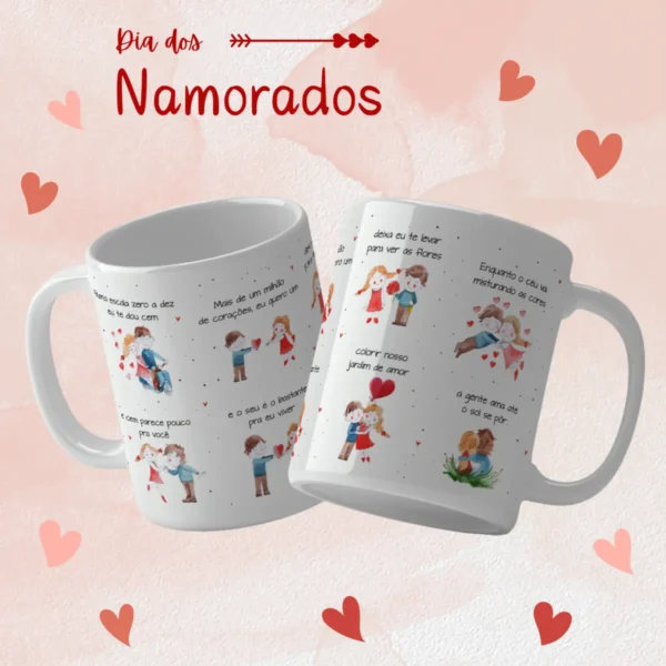 Kit Arte para Canecas Dia dos Namorados - Edição Especial