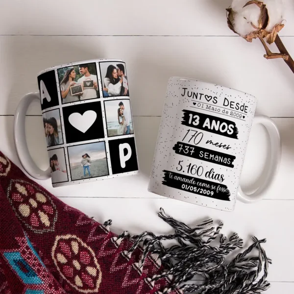Kit Artes Dia dos Namorados para Canecas e Azulejos