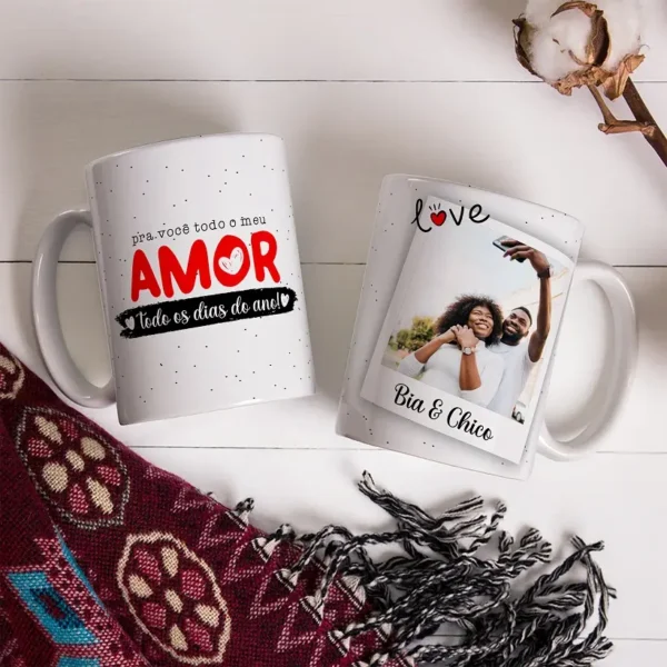 Kit Artes Dia dos Namorados para Canecas e Azulejos