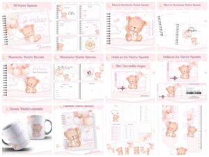 Kit Baby Ursinha Aquarela