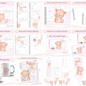 Kit Baby Ursinha Aquarela