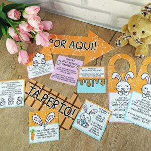 Kit Caça aos Ovos Páscoa Arquivo Digital para Imprimir Jpg