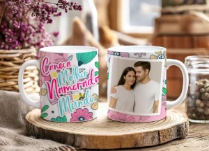 Kit Caneca Dia dos Namorados - Artes Editáveis Românticas