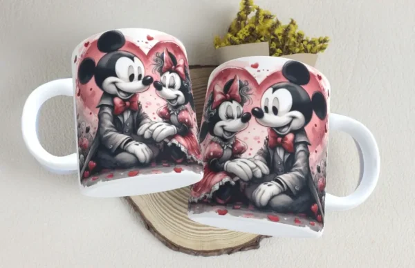 Kit Caneca Mickey e Minnie Dia dos Namorados