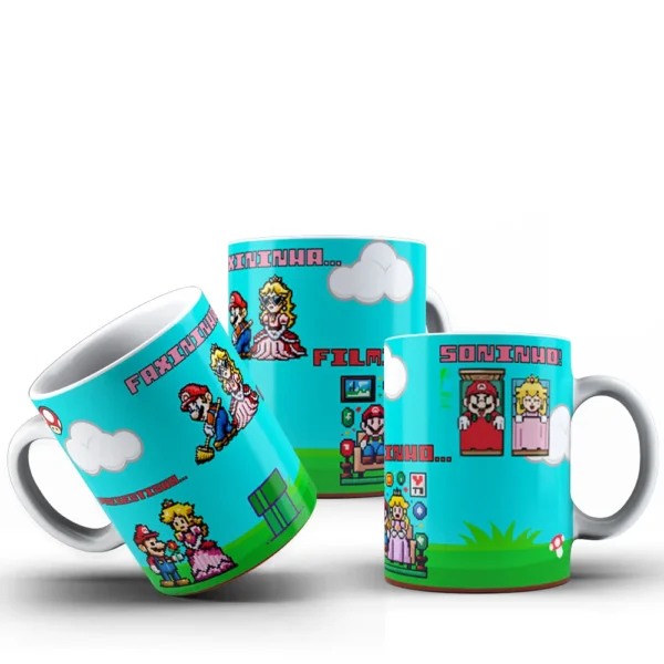 Kit Caneca Super Mario para Dia dos Namorados