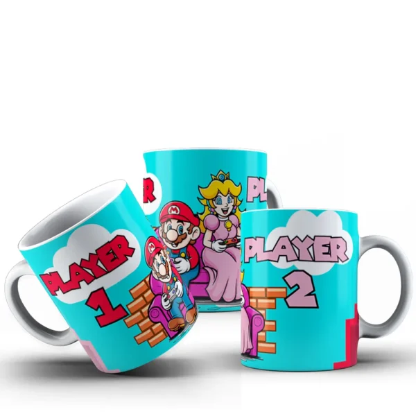 Kit Caneca Super Mario para Dia dos Namorados