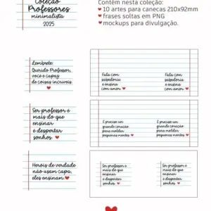 Kit Canecas Professor Personalizadas 99 Modelos