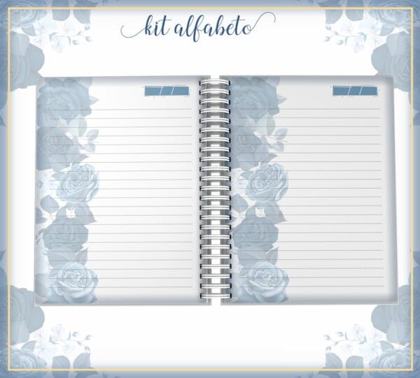 Kit Capa Alfabeto Floral