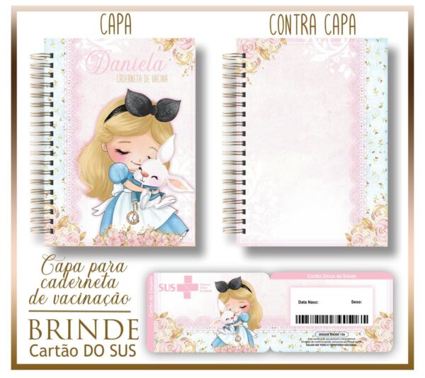 Kit Capa e Cartão Sus Alice