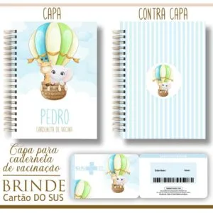 Kit Capa e Cartão Sus Animais Baloeiro 33 Kit Capa e Cartão Sus Animais Baloeiro