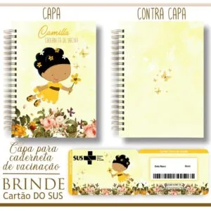 Kit Capa e Cartão Sus Fadinha 4 Kit Capa e Cartão Sus Fadinha