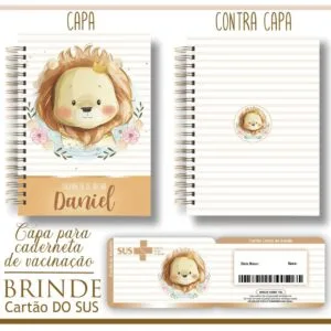 Kit Capa e Cartão Sus Leãozinho 18 Kit Capa e Cartão Sus Leãozinho