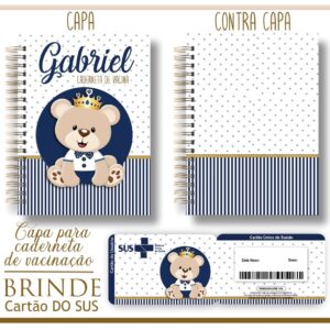 Kit Capa e Cartão Sus Ursinho Príncipe