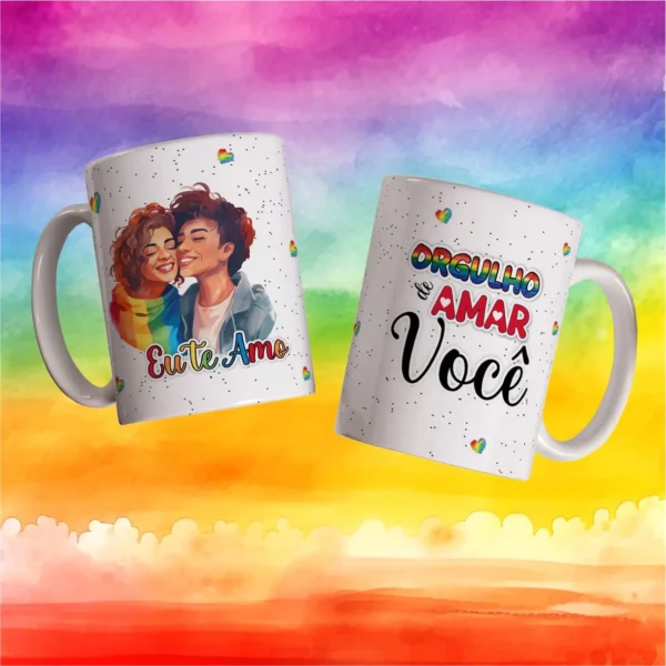 Kit com 15 Designs de Canecas para Dia dos Namorados