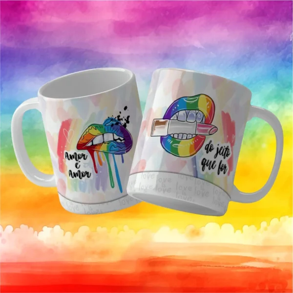 Kit com 15 Designs de Canecas para Dia dos Namorados