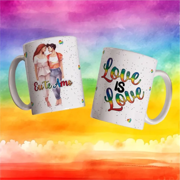 Kit com 15 Designs de Canecas para Dia dos Namorados