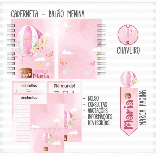 Kit Completo do Bebê Balão Menina