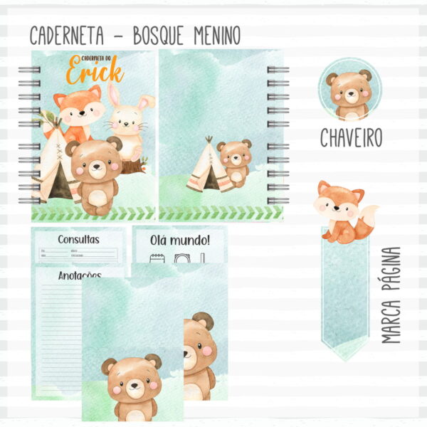 Kit Completo do Bebê Bosque Menino