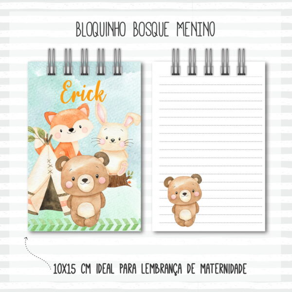 Kit Completo do Bebê Bosque Menino