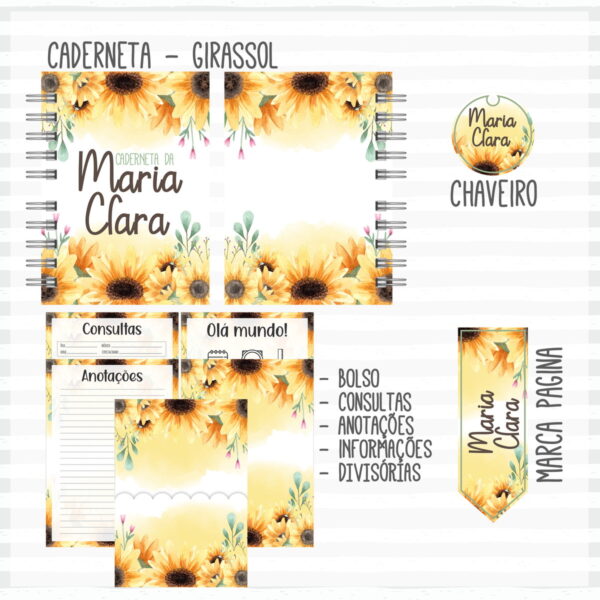 Kit Completo do Bebê Girassol