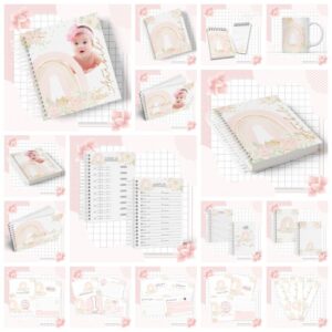 Kit Completo Maternidade Arco Iris MENINA