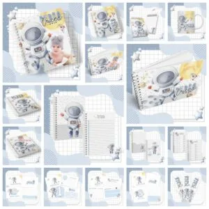 Kit Completo Maternidade Astronauta Menino 25 Kit Completo Maternidade Astronauta Menino