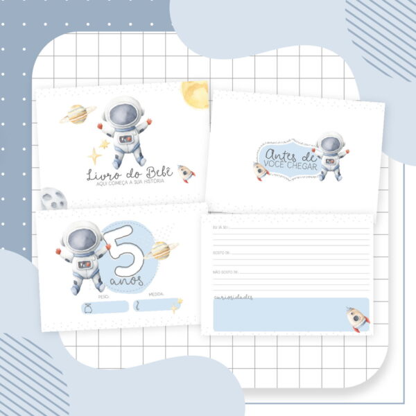 Kit Completo Maternidade Astronauta Menino