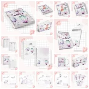 Kit Completo Maternidade Borboletas 28 Kit Completo Maternidade Borboletas