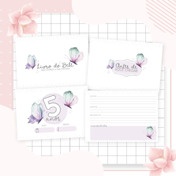 Kit Completo Maternidade Borboletas